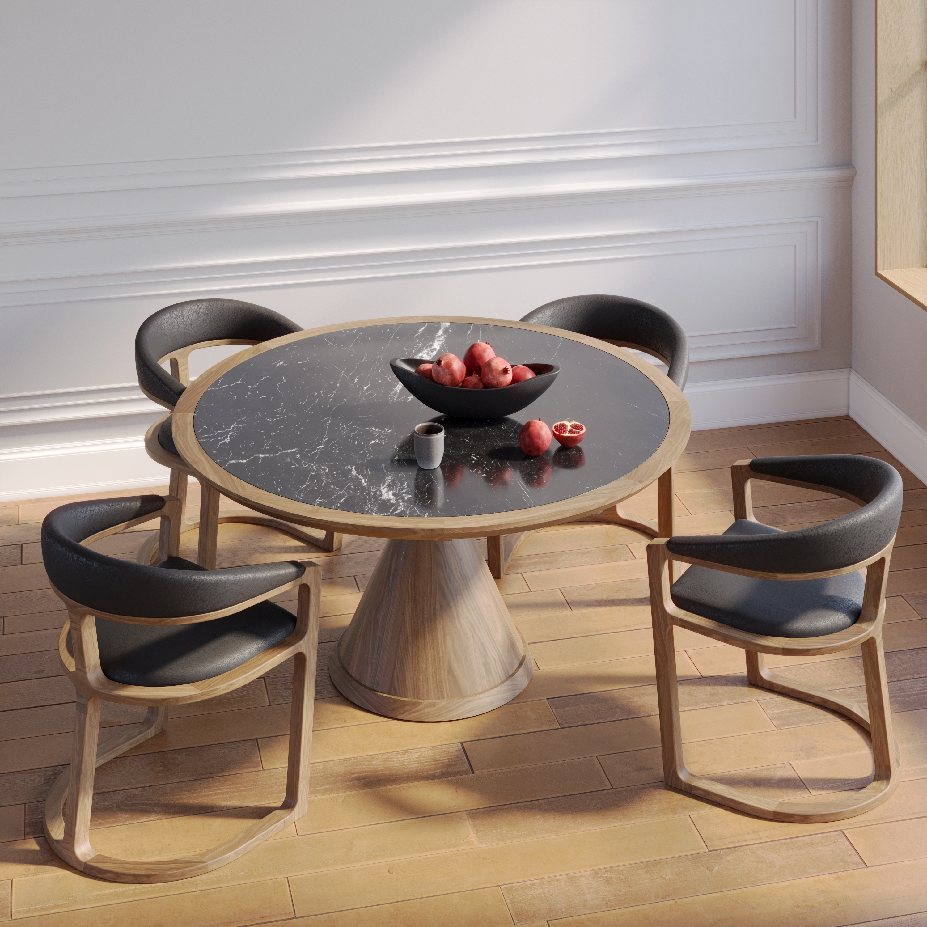 Table Vasco  Chaises Kobe